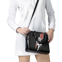 New Zealand Maori Warrior Rugby Shoulder Handbag Maori and Silver Fern Half Style