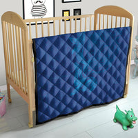 Hawaiian Monk Seal and Whale Quilt Kakau Tribal Pattern Blue Color