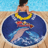 Hawaiian Sea Animals Beach Blanket Whales Shark and Turtle Guardians with Tribal Pattern LT03 - Polynesian Pride
