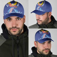 Hawaiian Sea Animals Classic Cap Whales Shark and Turtle Guardians with Tribal Pattern