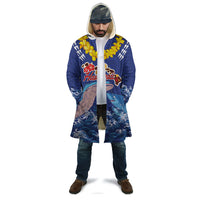Hawaiian Sea Animals Cloak Whales Shark and Turtle Guardians with Tribal Pattern LT03 - Polynesian Pride