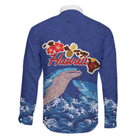 Hawaiian Sea Animals Family Matching Tank Maxi Dress and Hawaiian Shirt Whales Shark and Turtle Guardians with Tribal Pattern LT03 - Polynesian Pride