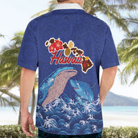 Hawaiian Sea Animals Hawaiian Shirt Whales Shark and Turtle Guardians with Tribal Pattern
