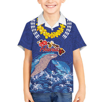 Hawaiian Sea Animals Hawaiian Shirt Whales Shark and Turtle Guardians with Tribal Pattern
