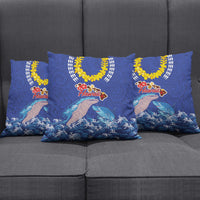 Hawaiian Sea Animals Pillow Cover Whales Shark and Turtle Guardians with Tribal Pattern LT03 - Polynesian Pride