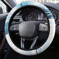 New Zealand and Australia Merry Christmas Steering Wheel Cover Kiwi Birds Skiing and Koala Santa Riding Kangaroo LT03 - Polynesian Pride