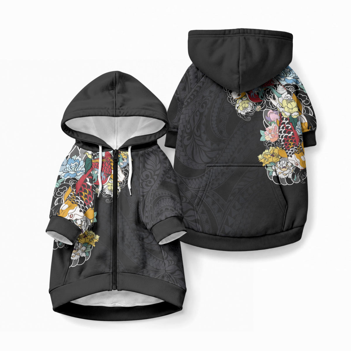 Hawaiian and Japanese Together Pet Hoodie