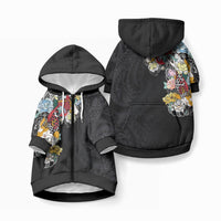 Hawaiian and Japanese Together Pet Hoodie