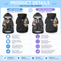Hawaiian and Japanese Together Pet Hoodie
