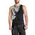 Hawaiian and Japanese Together Men Tank Top Japanese Koi Fish Tattoo and Kakau Pattern Black Color