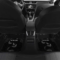 New Zealand Rugby Car Mats Aotearoa Armour Blacks Silver Ferns LT03 Set 2pcs - Back Black - Polynesian Pride