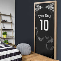 New Zealand Rugby Custom Door Cover Aotearoa Armour Blacks Silver Ferns - Polynesian Pride