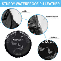 New Zealand Rugby Spare Tire Cover Aotearoa Armour Blacks Silver Ferns - Polynesian Pride
