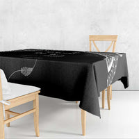 New Zealand Rugby Tablecloth Aotearoa Armour Blacks Silver Ferns - Polynesian Pride
