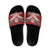 Tonga Rugby Slide Sandals Mana o Tonga-Tribal Heritage Edition Red Color - Polynesian Pride