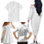Tonga White Sunday Family Matching Off The Shoulder Long Sleeve Dress and Hawaiian Shirt Tongan Tribal Heritage Tattoos - Polynesian Pride