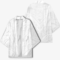 Tonga White Sunday Kimono Tongan Tribal Heritage Tattoos - Polynesian Pride
