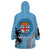 Personalised Fiji Wearable Blanket Hoodie Tapa Pattern Fijian Coat of Arms and Palm Tree LT03 - Polynesian Pride