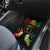 Personalised Chuuk Independence Day Car Mats Polynesian Tattoo and Plumeria Reggae Color