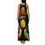 Personalised New Caledonia Independence Day Family Matching Tank Maxi Dress and Hawaiian Shirt Polynesian Tattoo and Plumeria Reggae Color