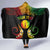 Personalised New Caledonia Independence Day Hooded Blanket Polynesian Tattoo and Plumeria Reggae Color