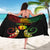 Personalised New Caledonia Independence Day Sarong Polynesian Tattoo and Plumeria Reggae Color