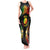 Personalised New Caledonia Independence Day Tank Maxi Dress Polynesian Tattoo and Plumeria Reggae Color