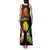 Personalised New Caledonia Independence Day Tank Maxi Dress Polynesian Tattoo and Plumeria Reggae Color