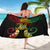 Personalised Tuvalu Independence Day Sarong Polynesian Tattoo and Plumeria Reggae Color