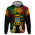 Personalised Tuvalu Independence Day Zip Hoodie Polynesian Tattoo and Plumeria Reggae Color