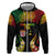 Personalised Malampa Fiji Day Hoodie Polynesian Tattoo and Plumeria Reggae Color