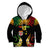 Personalised Malampa Fiji Day Kid Hoodie Polynesian Tattoo and Plumeria Reggae Color