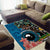 Fiji and Australia Kangaroos Area Rug Indigenous Aboriginal and Fijian Masi Tribal Tattoo