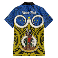Personalised Vanuatu Tafea Province Family Matching Long Sleeve Bodycon Dress and Hawaiian Shirt Pig Tusk Mix Maori Pattern and Namele Leaf LT03 - Polynesian Pride