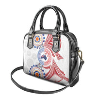 Tongan and Australian Culture Together Shoulder Handbag Ngatu Art Tribal Aboriginal Tattoo Pattern - Polynesian Pride
