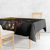 Papua New Guinea and Australia Together Tablecloth Bird of Paradise and Kangaroo Melanesian Aboriginal Motifs LT03 - Polynesian Pride