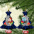 Guam Christmas Ceramic Ornament Santa Gift Latte Stone and Sea Turle Mix Hibiscus Chamorro Blue Style LT03