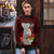 Guam Christmas Ugly Christmas Sweater Santa Gift Latte Stone and Sea Turle Mix Hibiscus Chamorro Red Style LT03