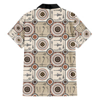 Tukenny Pattern Fijian War Clubs Family Matching Short Sleeve Bodycon Dress and Hawaiian Shirt LT03 - Polynesian Pride