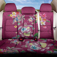 Hawaiian Turtles and Tropical Plants Back Car Seat Cover Pink Watercolor LT03 One Size Pink - Polynesian Pride