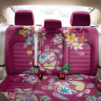 Hawaiian Turtles and Tropical Plants Back Car Seat Cover Pink Watercolor LT03 - Polynesian Pride