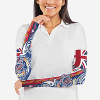 Hawaiian Manta Ray and Turtle Tribal Tattoo Arm Sleeves With Hawaii Flag and Flowers LT03 - Polynesian Pride