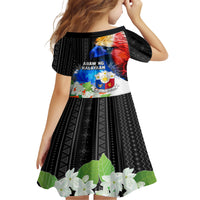 Philippines Independence Day Family Matching Short Sleeve Bodycon Dress and Hawaiian Shirt Philippines Eagle and Sampaguita Jasmine Yakan Tribal LT03 - Polynesian Pride