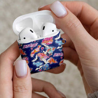 Hawaiian and Japanese Culture Together AirPods Case Hawaiian Archipelago Shape Sea Animals LT03 - Polynesian Pride