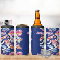 Hawaiian and Japanese Culture Together 4 in 1 Can Cooler Tumbler Hawaiian Archipelago Shape Sea Animals LT03 - Polynesian Pride