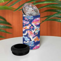 Hawaiian and Japanese Culture Together 4 in 1 Can Cooler Tumbler Hawaiian Archipelago Shape Sea Animals LT03 - Polynesian Pride