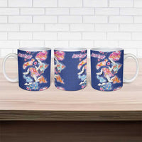 Hawaiian and Japanese Culture Together Ceramic Mug Hawaiian Archipelago Shape Sea Animals LT03 - Polynesian Pride