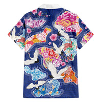 Hawaiian and Japanese Culture Together Family Matching Summer Maxi Dress and Hawaiian Shirt Hawaiian Archipelago Shape Sea Animals