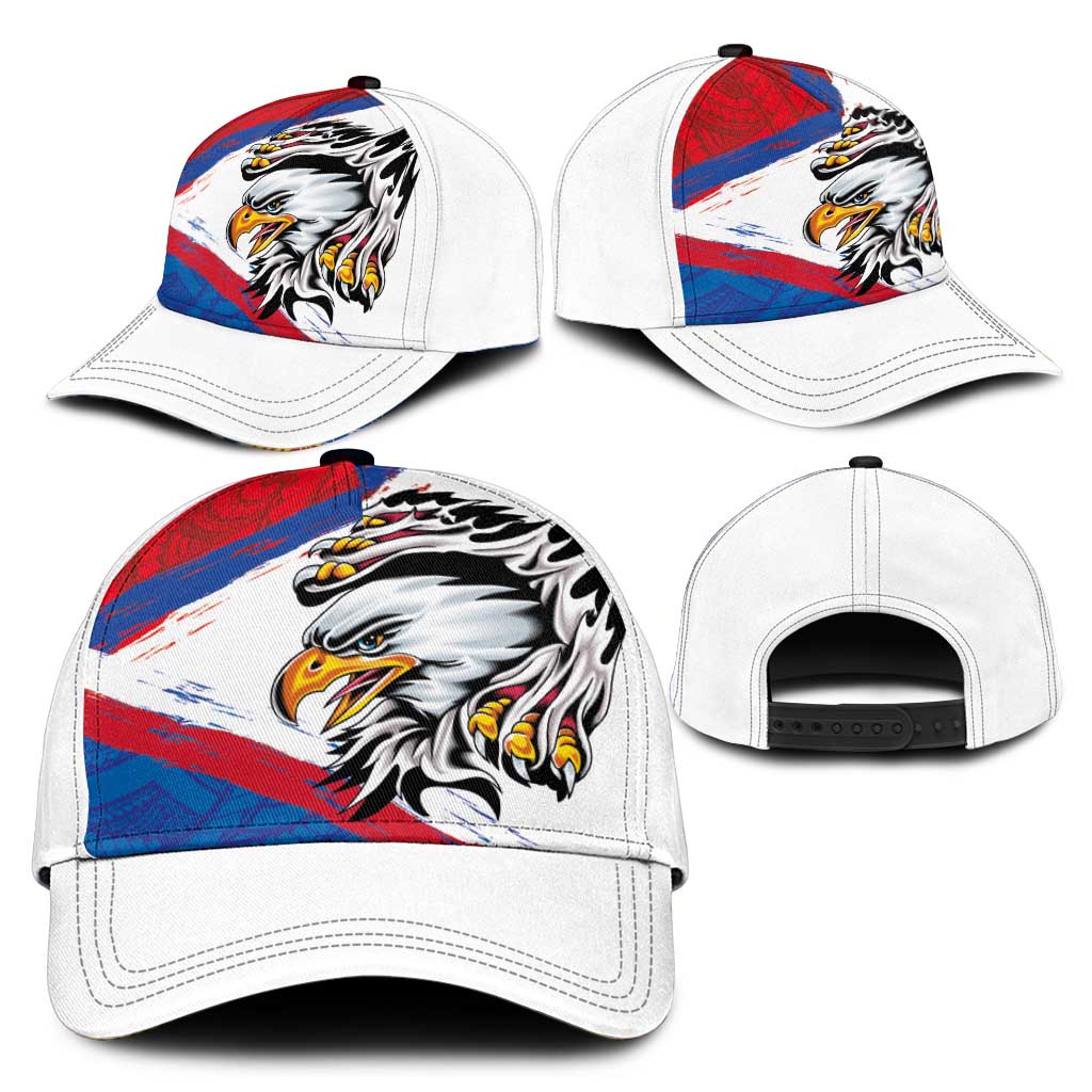 American Samoa Flag Day Classic Cap Polynesian Art Geometric with Flag Brush Style