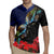 New Zealand Maori Hongi Culture Rugby Jersey Tui Bird Pohutukawa and Polynesian Pattern